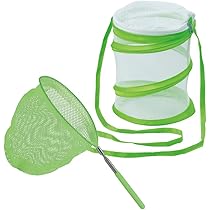 Amazon.co.jp: 虫取り 「 伸縮式 虫取りあみ×1個＋折り畳み式 虫かご